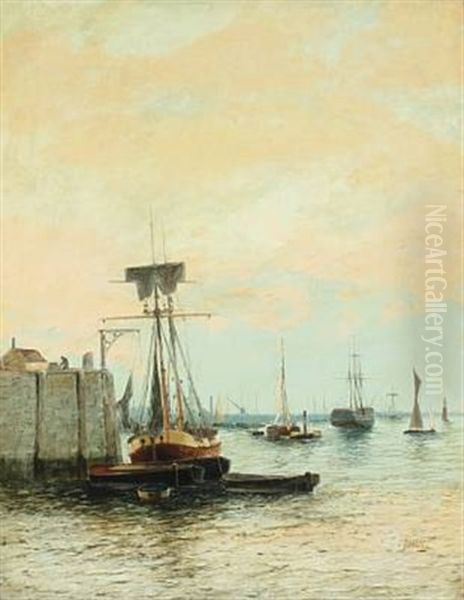 Harbor Scenery With Numerous Vessels - view 1