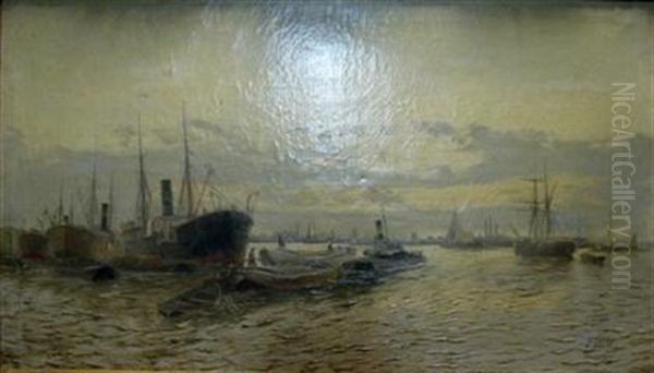 Ships At Dusk - view 1