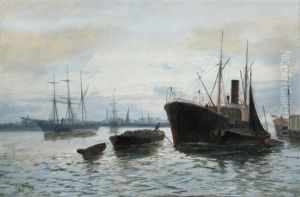 The Pool Of London by Edward Henry Eugene Fletcher