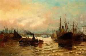 The Pool Of London by Edward Henry Eugene Fletcher