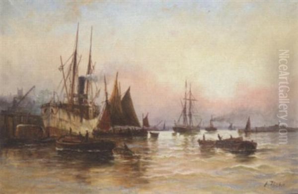 Shipping On The Thames - view 1