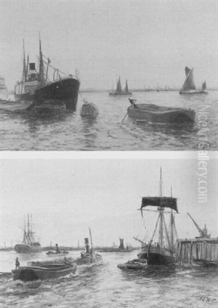 Shipping On The Thames - view 1