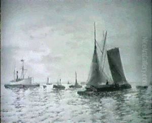 Sailing Vessels And Small Craft In An Estuary Sailing Vessels And Small Craft In An Estuary