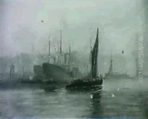 The Pool Of London by Edward Henry Eugene Fletcher