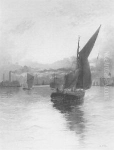 A Fishing Boat Off Greewich