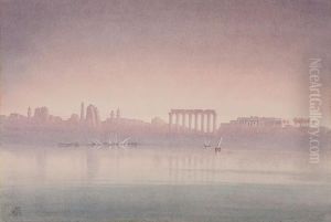 The Nile At Philae by George Henry Benton (Major) Fletcher