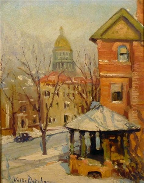 The Porch Gazebo In Winter - view 1