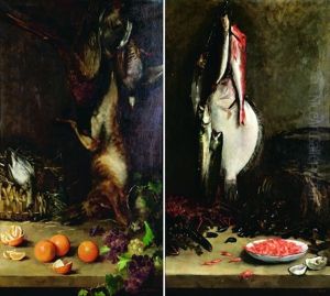 Trophee De Chasse (+ Trophee De Peche; Pair) by Fanny Laurent Fleury