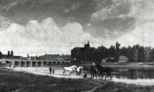 Blick Auf Die Stadt Metz by August Emile Flick