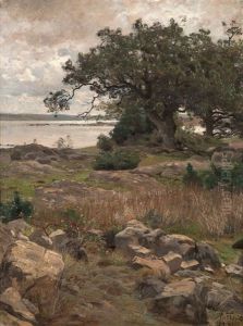 Sommerliche Landschaft by Paul Franz Flickel