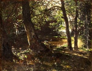 Waldlichtung Im Dars by Paul Franz Flickel