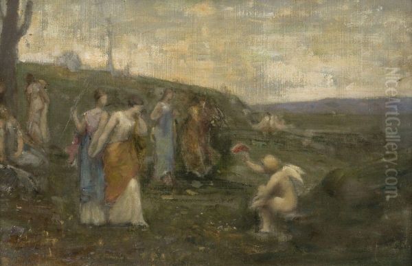 Allegorie : Cupidon Et Les Muses - view 1