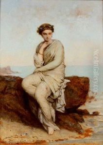 Portrait De Femme by Jean Ernest Aubert