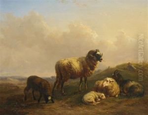 Hollandische Dunenlandschaft Mit Einer Schafherde
