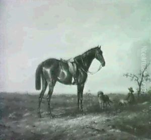 Rastender Reiter by Helmert Richard Van Der Flier