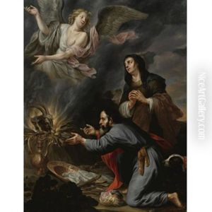 Sacrifice Of Manoah by Govaert Flinck Cleve