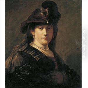 Portrait Of A Lady by Govaert Flinck Cleve
