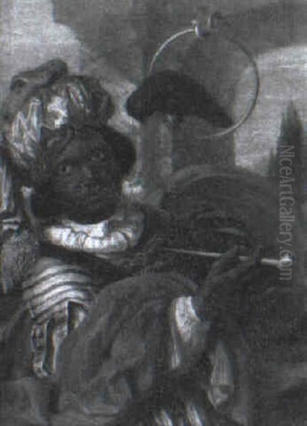 A Moor With A Pipe And A Parrot - view 1