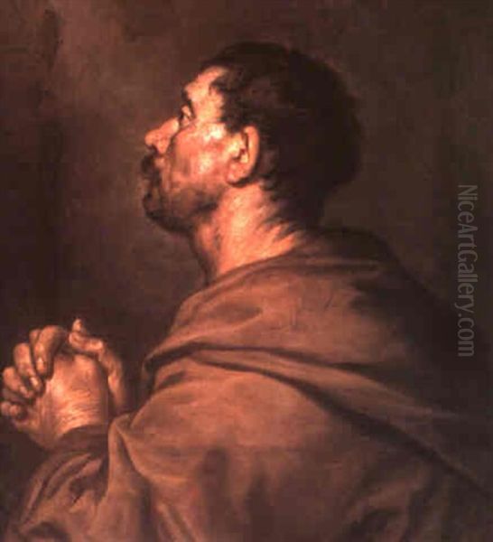 Man At Prayer - view 1