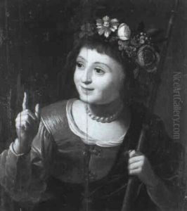 Portrait D'une Jeune Bergere