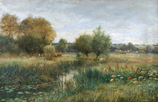 Haymaking In River Meadows - view 1