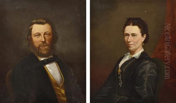 Portraits Of Mr And Mrs William Udall (2 Works) - view 1