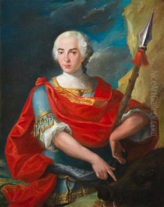 Portrait Of Carlo Broschi, Called Farinelli, In The Role Of Epitide In Geminiano Giacomelli's Merope by Joseph Charles Giuseppe Flipart