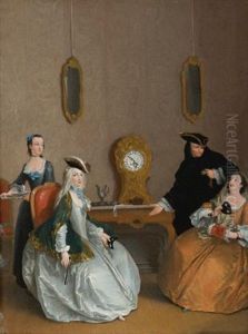 The Hour Of The Masked Ball by Joseph Charles Giuseppe Flipart