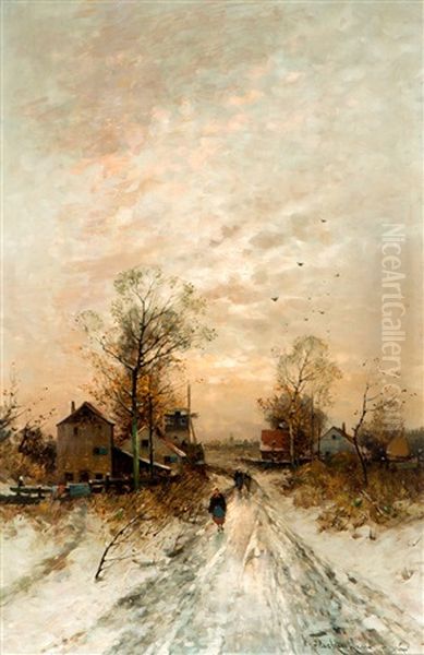 Dorp In Winternamiddag - view 1