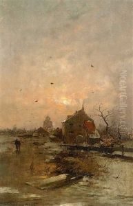 Winterabend by Heinz Flockenhaus