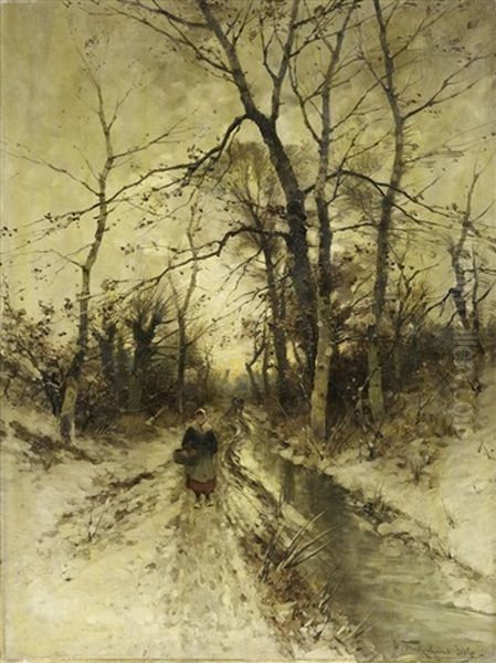 Auf Dem Winterlich Verschneiten Weg - view 1