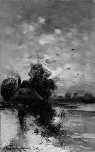 Schneelandschaft by Heinz Flockenhaus