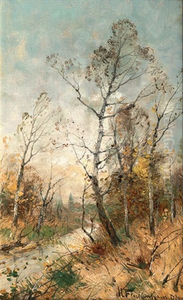 Herbstlandschaft Mit Birken - view 1