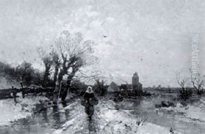 Winter Am Niederrhein by Heinz Flockenhaus