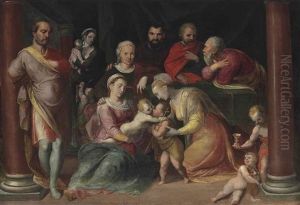 The Holy Kinship by Frans Floris