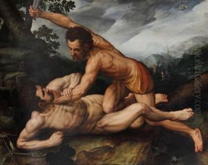 Cain Et Abel by Frans Floris