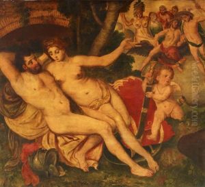 Venus Mit Mars by Frans Floris