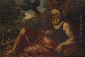 Heiliger Paulus Als Eremit by Frans Floris
