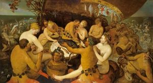 Die Hochzeit Von Peleus Und Thetis(?) Oder Die Gaben Des Meeres by Frans Floris
