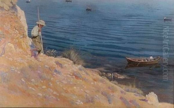 Jeune Promeneur Sur La Falaise - view 1