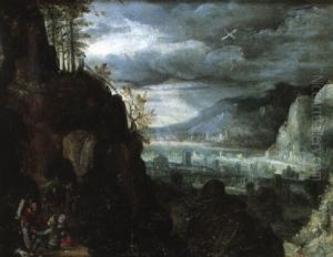 Paysage Montagneux Aux Promeneurs