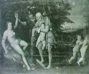 Le Temps Coupant Les Ailes A L'amour by Frans Floris