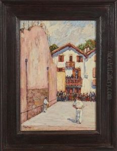 Le Fronton De Ciboure by Louis Floutier