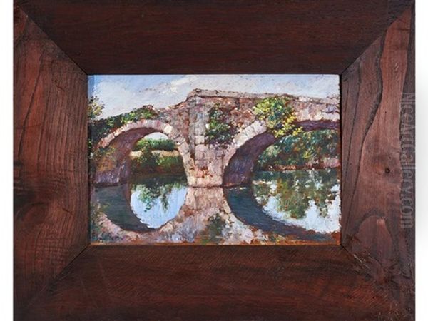 Le Pont Romain A Ascain - view 1