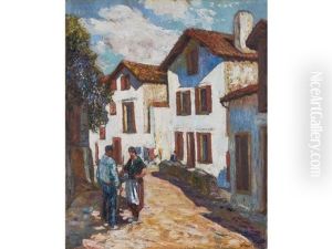 Rue Agorette, Ciboure by Louis Floutier