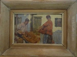 Deux Hommes Travaillant by Louis Floutier