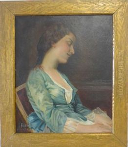 Jeune Fille Assoupie by Louis Floutier