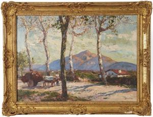 La Rhune Vue Du Chemin D'urrugne Avec Attelage La Rhune Vue Du Chemin D'urrugne Avec Attelage