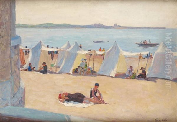 Sur La Plage De Saint Jean De Luz - view 1