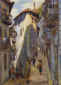 Rue Animee Au Pays Basque